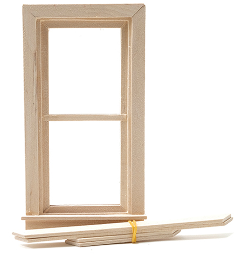 Dollhouse Miniature Standard Nonworking Window